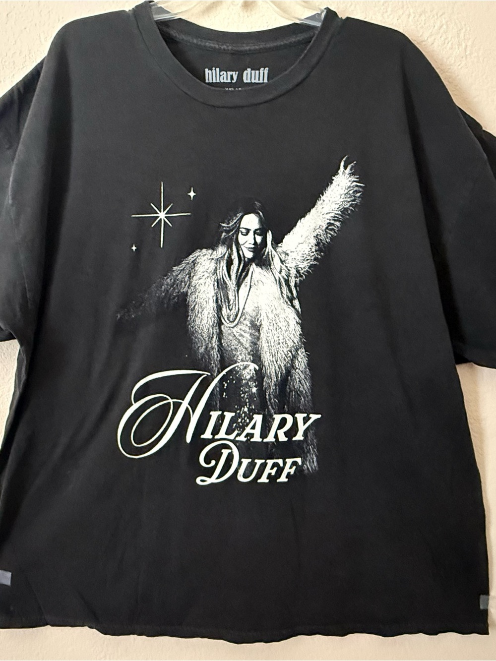 Urban Outfitters Hilary Duff Black Graphic Tee